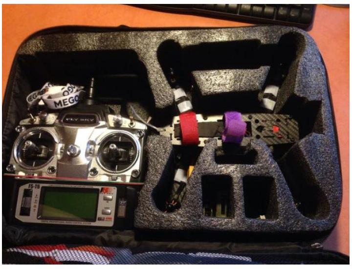ZMR250 FLYSKY FS-T6 и FPV шлем
