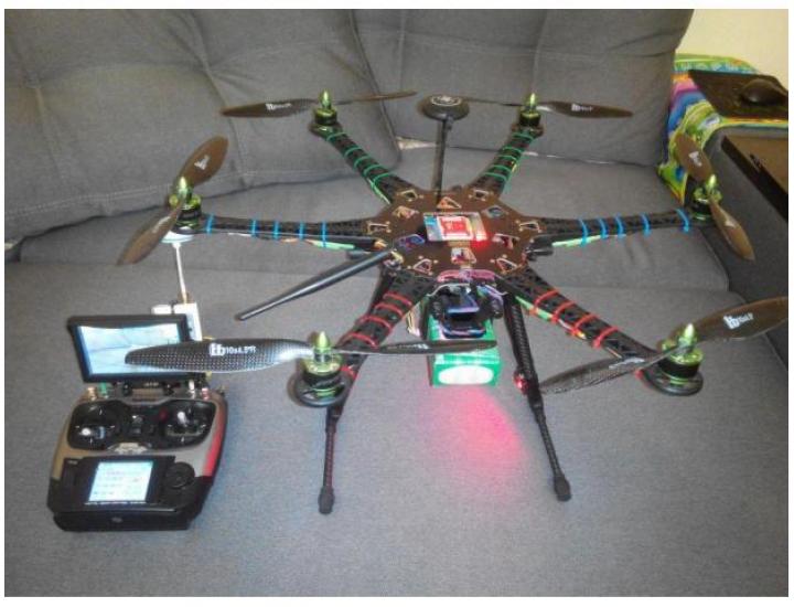 Гексакоптер  на раме thunger S-550   DJI  NAZA