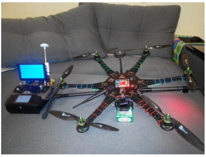 Гексакоптер  на раме thunger S-550   DJI  NAZA